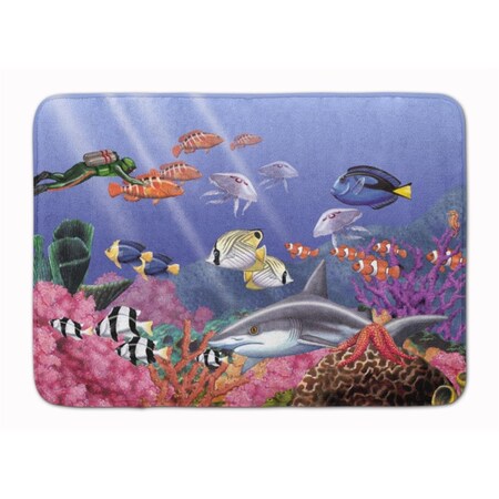 Carolines Treasures Undersea Fantasy 5 Machine Washable Memory Foam Mat PTW2030RUG